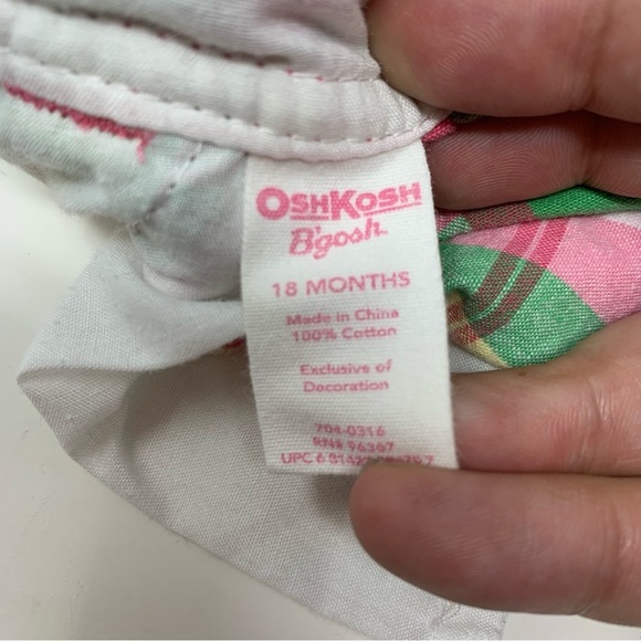 OshKosh B’gosh Plaid Romper - Picture 5 of 5